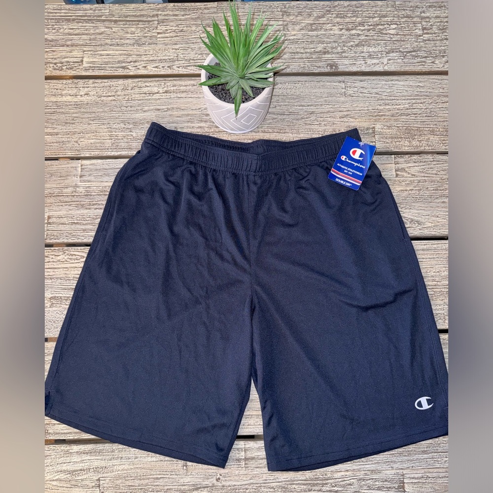Men's Champion Core Training Athletic Shorts, Double Dry, Navy Blue, Sz XL